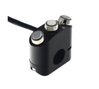 Interruptor Manillar Motocicleta Interruptores De Motocicleta, Interruptor De Montaje En Manillar para Bocina, Faro, Luz Antiniebla, Botón De Reinicio De Encendido Y Apagado(Black)