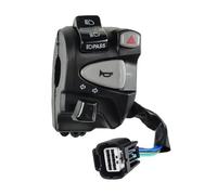 Interruptor Manillar Reemplazo del Manillar del Interruptor De Giro De La Bocina De La Motocicleta, Botón De Control De Haz Alto/bajo Apto para Honda Click150 Izquierda