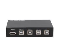 Interruptor Manual para Compartir USB, Concentrador de Conmutación USB de 4 Puertos, Salida USB 2.0, Entrada USB B 2.0 X 4, para Impresora, Escáner, Cámara, Teclado