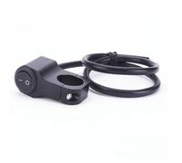Interruptor Mm de Motocicleta para Faro On de Manillar Off 23 | Aleación de Aluminio Negra, para Atv y Moto, Luces Generales y Emergencia