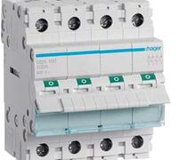 Interruptor modular, 4 polos, 100A