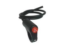 Interruptor moto Accesorios de interruptor Flash luz advertencia motocicleta, botón, señal emergencia doble Pulsador de arranque moto