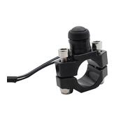 Interruptor moto Ajuste para Honda para Kawasaki para motocicleta Yamaha Interruptor de encendido y apagado arranque aluminio CNC(Black)