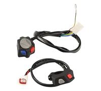 Interruptor moto Ajuste para Husqvarna TE FE TX FX EXC-F XCW motocicleta Flameout Stop Horn Kill Switch botón de luces Pulsador de arranque moto(Set)