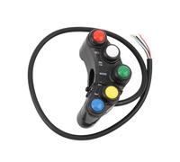 Interruptor moto Ajuste para scooters Enduro Motorcross, interruptores de manillar 22mm, accesorios, conjunto 5 botones, interruptor botón Pulsador de arranque moto
