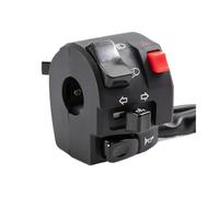 Interruptor moto Interruptor de controlador motocicleta, botón bocina manillar, señal giro, interruptores 7/8 "y 22mm Pulsador de arranque moto(Left)