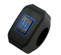 Interruptor moto Interruptor de motocicleta 22MM, resistente al agua con botón Control luz, montaje en manillar, accesorios interruptores encendido/apagado Pulsador de arranque moto(A)