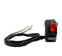 Interruptor moto Interruptor para motocicleta, 7/8 pulgadas, 22mm, faro antiniebla intermitente, bocina, interruptor de arranque y apagado, botón encendido