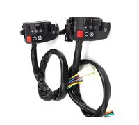 Interruptor moto Manillar Interruptor De Control Para Manillar De Motocicleta Universal Interruptor Para Bocina, Intermitentes, Luces Altas Y Bajas, Y Palanca De Ahogador