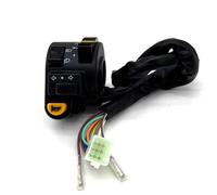 Interruptor moto Manillar Interruptor para moto Manillar eléctrico 22mm y 7/8 "para interruptor izquierdo Universal, indicador de señales de giro, botón de luz muy cerca