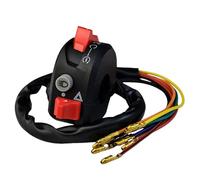 Interruptor moto Piezas del interruptor de Control manillar combinado tres funciones doble Flash motor arranque eléctrico la motocicleta