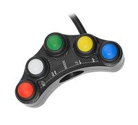 Interruptor Motocicleta Botón Manillar Motocicleta Barra 7 En 1 Multifunción Control Parada Inicio Universal