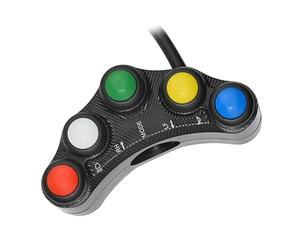 Interruptor Motocicleta Botón Manillar Motocicleta Barra 7 En 1 Multifunción Control Parada Inicio Universal