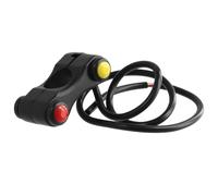 Interruptor Motocicleta Botones Universales Para Manillar 3 Interruptores Empuje 12V 7/8 Pulgadas Faro ATV Para Motocicleta Interruptor Arranque Apagado Fuente alimentación
