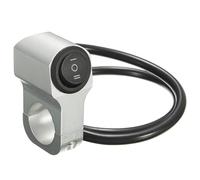 Interruptor Motocicleta Interruptor de faro manillar motocicleta aleación aluminio 22 mm y 7/8 pulgadas, interruptor tres posiciones, retro antiniebla 12 V