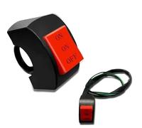 Interruptor Motocicleta Interruptor Universal Faro Led 22mm Para Manillar Motocicleta Luz Conducción Con Botón Encendido Tres Líneas Lejos/cerca