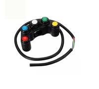 Interruptor Motocicleta Interruptores plástico para motocicleta 12V, 7/8" 22mm montaje manillar faros intermitentes luces antiniebla bocina encendido apagado interruptor arranque