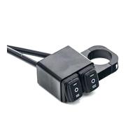 Interruptor Motocicleta Manillar Motocicleta Atv 22mm Interruptor Botón Encendido Apagado Doble Luz Antiniebla Freno Peligro Universal