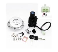 Interruptor Motocicleta para CB400 SF para VTEC para CBR600 F4 F4i para CBR600RR para VFR 800 Interruptor Encendido Motocicleta Casco Dirección Cerradura Asiento Juego Tapa Bloqueo De Encendido