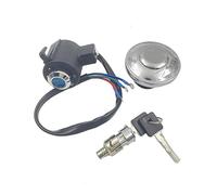 Interruptor Motocicleta para SPO&rtster XL 883 1200 2014-2020 Interruptor De Encendido Motocicleta Tapa Tanque Combustible Y Llave Bloqueo Caja Trasera Bloqueo De Encendido(Cromo)