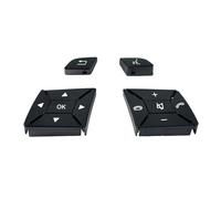 Interruptor Multi Volante Botones De Control Multifunción Para Volante De Coche Cubierta De Interruptor De Llave Para Benz W204 W463 W166 CG ML Y GL(Black-B1)
