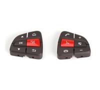 Interruptor Multi Volante Botones Interruptores Volante Para Benz Para GLC Clase C W205 W253 C180 C200 GLC300 Botones Interruptores Multifunción Para Coche(Brown Red)