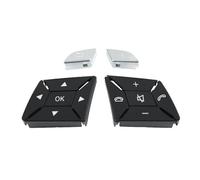 Interruptor Multi Volante Para Benz Clase G W463 G350 G500 G55 2004-2018 Botón De Control Del Volante Multifunción Izquierdo Derecho Teclas Interruptor(Model C-Black)