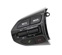 Interruptor multifunción para Volante de Coche, Color Negro Piano, Compatible con KIA K2 Rio 2017-2018, Botones Rio X Line, Control de Crucero, Volumen y Bluetooth (K2 CL)