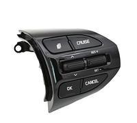 Interruptor multifunción para Volante de Coche, Color Negro Piano, Compatible con KIA K2 Rio 2017-2018, Botones Rio X Line, Control de Crucero, Interruptor de Volumen (Cable K2)