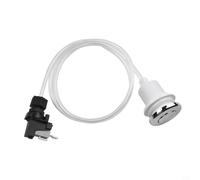 Interruptor neumático de presión de aire de 16 A 250 V para trituradora de basura y, carcasa de ABS con contactos de acero inoxidable, fácil instalación, orificio de 32 mm, conexión segura de 6,3 mm