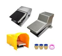 Interruptor neumático pedal FV320 FV420 4F210-08GL Con interruptor de control cilindro bloqueo, válvula inversora pedal neumático 2 posiciones y 5 vías(4F210-08LG,With 8mm fitting)