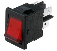 Interruptor ON-OFF DPST Luminoso 4 Conexiones 10 A / 250 VAC