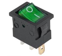 Interruptor ON-OFF Mini Luminoso 15A / 12VDC - Verde