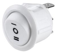 Interruptor ON-OFF-ON Redondo (250V 6A) - Blanco