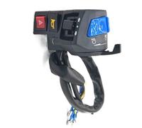 Interruptor para moto Manillar eléctrico Interruptores Universales Para Manillar De Motocicleta, 22mm, 10 Cables, Con Interruptor De Doble Destello De Emergencia, Botón De Faro De Señal De Giro