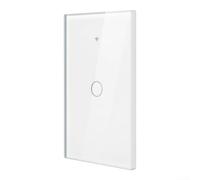 Interruptor para Smart para Home PC Ignífugo Control App Interruptor(White 1 Button)