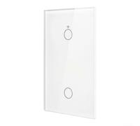 Interruptor para Smart para Home PC Ignífugo Control App Interruptor(White 2 Buttons)
