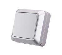 Interruptor Pared,Interruptor Conmutador Interruptor basculante de plástico estándar 3 piezas for pared, superficie, 2 entradas, 1 vía, botón encendido/apagado, clásico(Purple)