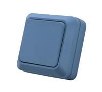 Interruptor Pared,Interruptor Conmutador Interruptor basculante de plástico estándar 3 piezas for pared, superficie, 2 entradas, 1 vía, botón encendido/apagado, clásico(Black)