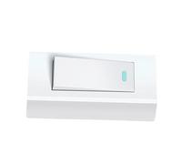 Interruptor Pequeño Pulsador de Botón 10 a 220 V para Luz | Blanco, Ac, 500 W, Diseño Simple y Conveniente, Instalación Suspendida o Fija, Logo