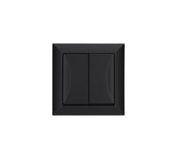 Interruptor persiana empotrable Pola negro 33139
