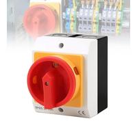 Interruptor principal, 16 A, 3 pines, interruptor giratorio, interruptor de apagado, IP65, interruptor de reparación con carcasa para separar la fuente de alimentación para conectar interruptores y