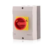 Interruptor principal 32A, IP 65, 3 polos en la carcasa, interruptor giratorio para todos los requisitos industriales