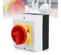 Interruptor principal de 3 pines, interruptor principal de 16 A, interruptor de separación IP65, interruptor de separación de carga, interruptor de superficie con carcasa de plástico, interruptor