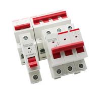 Interruptor Principal De Cuchilla De Riel DIN, 1P, 2P, 3P, 4P, 40A, 63A, 100A, 125A, Interruptor De Aislamiento For Uso Doméstico E Industrial, Disyuntor CA 230V-400V(63A,2P)