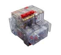 Interruptor principal transparente de 2p Ac220v-380v dz47le-63 6a10a16a25a32a40a63a, disyuntor de protección contra fugas de corriente residual(16a)