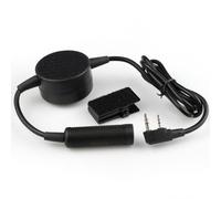 Interruptor PTT Táctico TCI - Botón De Pulsar para Hablar con Clip Extraíble E Interruptor Redondo para Auriculares CS Y Tácticos De Exterior (Negro, ABS)(For Kenwood)