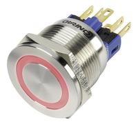 Interruptor/pulsador antivandalico luminoso rojo 230vac