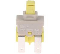 Interruptor pulsador autobloqueante de 4 pines 16 A 250 V compatible con E-Switch PA512C, interruptor de alimentación para lavavajillas y aspiradora, para el hogar