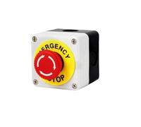 Interruptor pulsador de arranque de ascensor de 5 A, caja de control, parada de emergencia, IP65, resistente al agua, luz indicadora, 1 unidad(E)